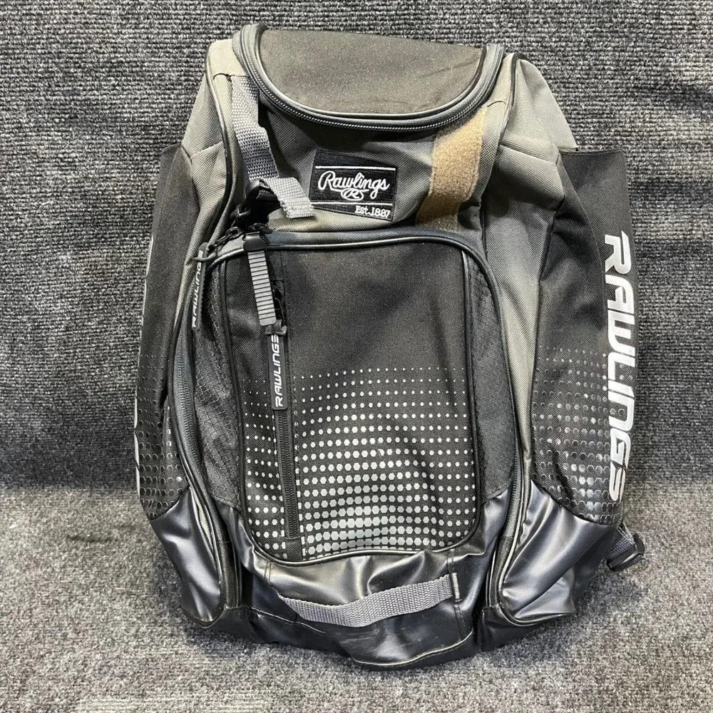 Rawlings EHLL25 Franchise Grey/BLK‎ Baseball / Softball Bat Backpack Bag BatPack